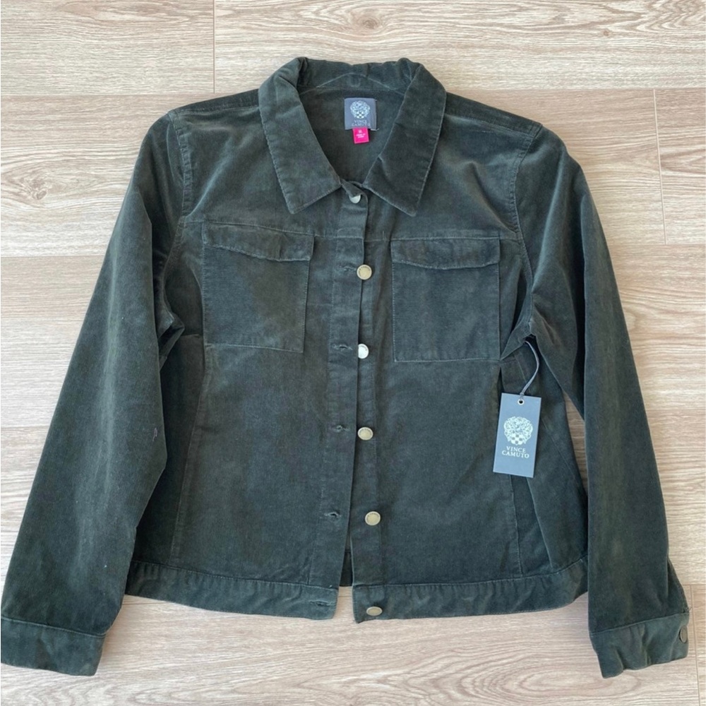 Vince Camuto Olive Corduroy Jacket Sz XL NWT